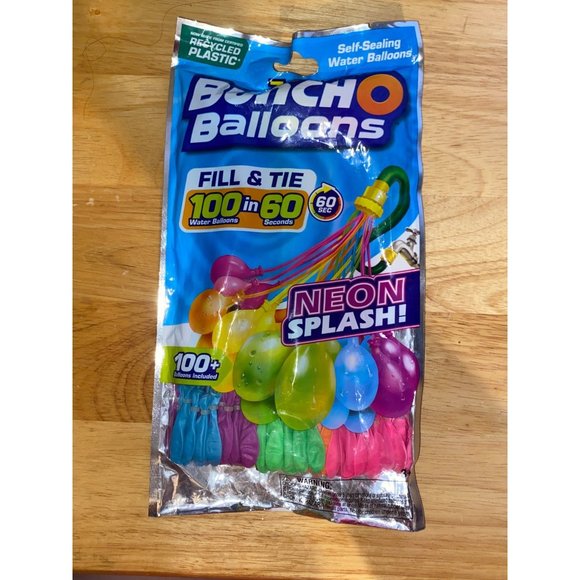 Bunch O Balloons 100+ Rapid-Filling Self-Sealing Neon Instant Water Balloons - Picture 1 of 3